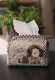 猫咪拼布抽纸盒