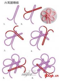 【图文】编织diy教程 六耳团锦结编织