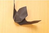 万圣节蝙蝠折纸教程 手工折纸立体蝙蝠的折法