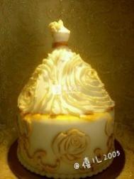 欧式婚纱婚礼蛋糕的做法图解