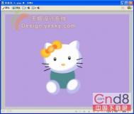 FW绘制可爱的圣诞新年Kitty猫咪卡通桌面(3)