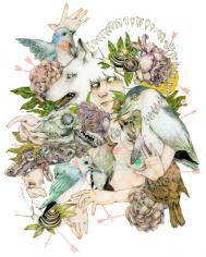 布里斯托尔插画作品：大自然与裸露的人体