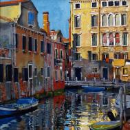 波兰Dariusz Zejmo风景油画:水上之城