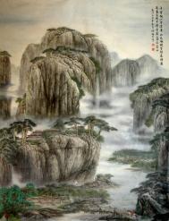 傅畦芷国画山水作品