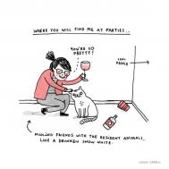 Gemma Correll 猫咪日记插画作品欣赏