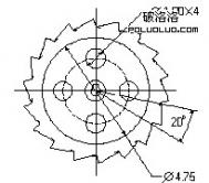 机械综合制图：棘轮