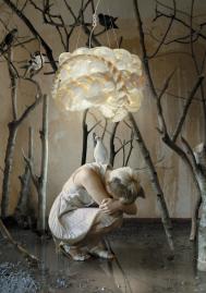 Mammalampa创意纸麻花灯具