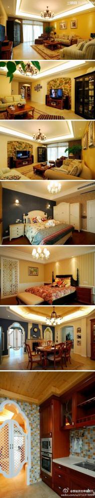 美式掺地中海混搭