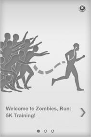 制定锻炼计划“ZombiesRun！5K Training”应用