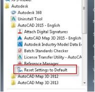 当AutoCAD 2025与AutoCAD Map 3D 2025都安装时“重置为默认值”出错