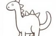 幼儿恐龙简笔画