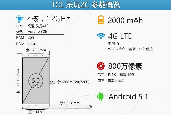 TCL 乐玩2C手机深度测评