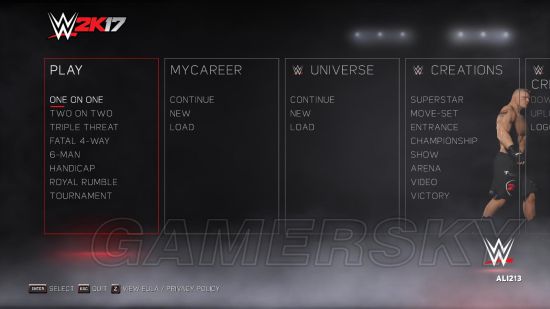 美国职业摔角联盟2K17流程攻略