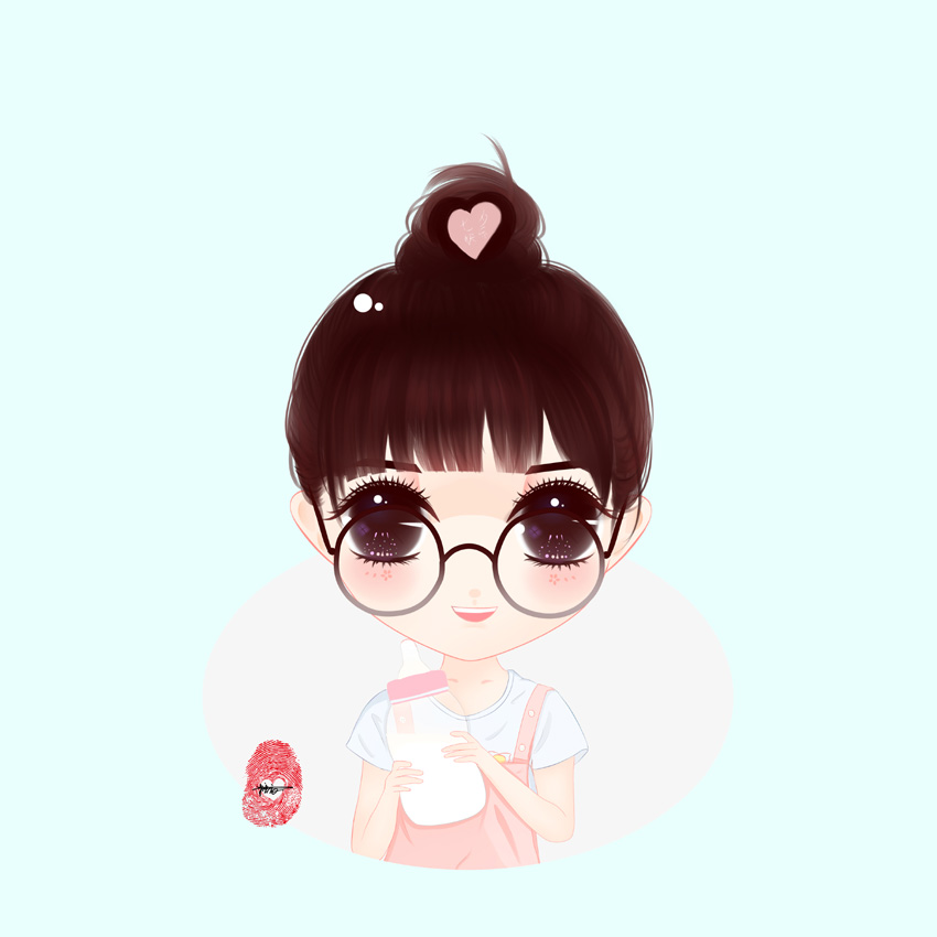 PS怎么制作可爱的Q版大头像画像