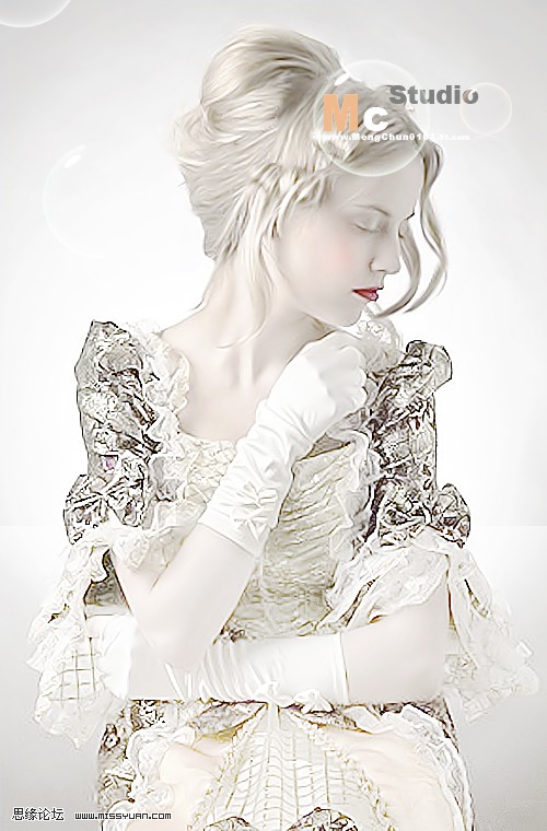 PS调出人物乳白色调皮肤