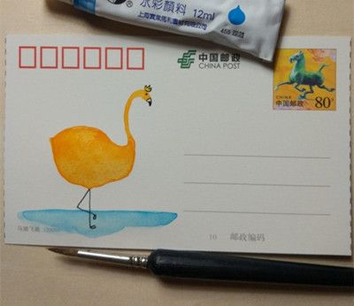 水鸟绘制步骤 呆萌小动物漫画