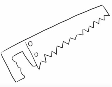 怎样画手锯简笔画  手锯简笔画教程