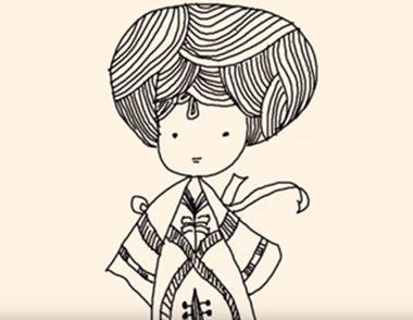 苗寨女生怎么画