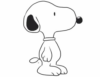 史努比简笔画教程 史努比怎么画