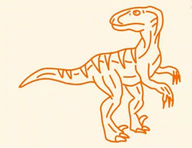 迅猛龙简笔画教程  迅猛龙简笔画怎么画