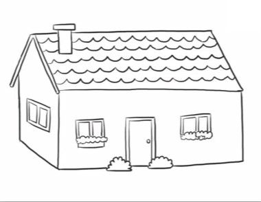 瓦房简笔画教程 瓦房怎么画