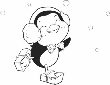 溜冰的企鹅简笔画图解步骤 溜冰的企鹅简笔画教程