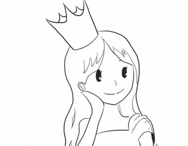 王后简笔画教程  怎样画王后简笔画