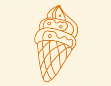 甜筒简笔画教程 甜筒简笔画怎么画