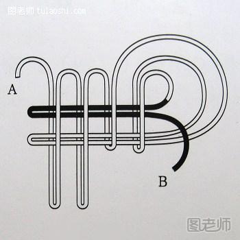 倒复翼磬结的编法4