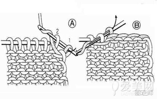  围巾的各种织法——平织收针法 
