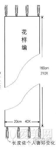  麻花流苏围巾的织法 