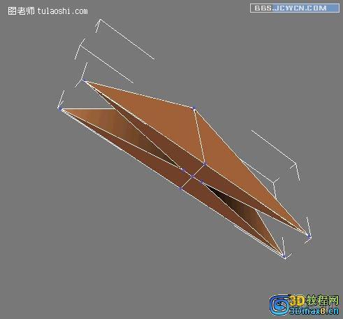 3Dmax制作千纸鹤多边形建模教程