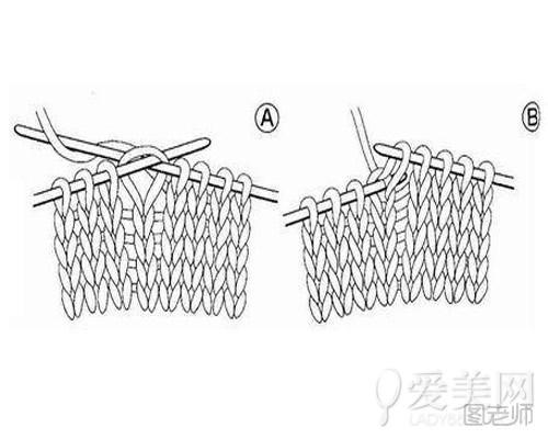  围巾的各种织法-基本针法图解 