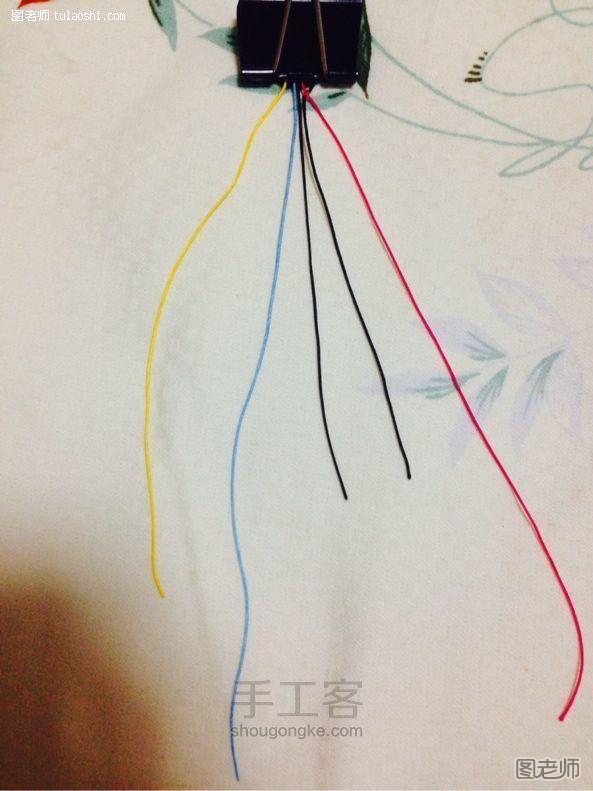 不要浪费～剩余线的利用—绳编戒指教程 第3步