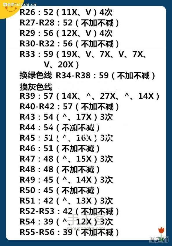 钩针lalylala系列蘑菇教程 第2步