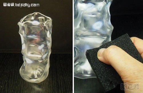 矿泉水瓶塑料瓶手工制作仿真冰雕手工艺品- www.kejidiy.com