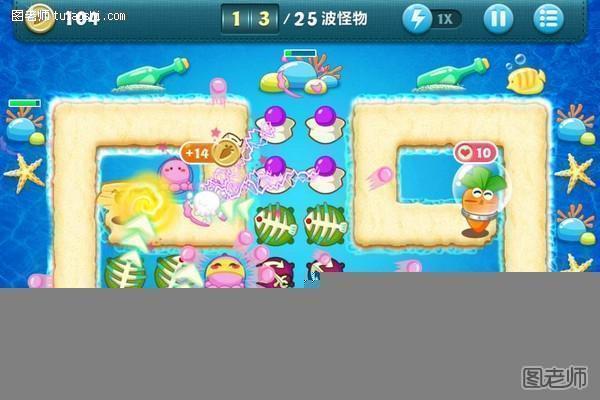 《保卫萝卜》深海攻略道具全清9至10关