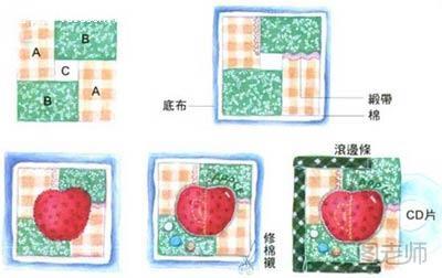 手工制作布艺杯垫教程 苹果杯垫制作教程