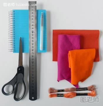 手工制作布艺精美书套教程 diy漂亮书套