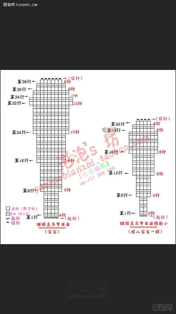 【图】diy编织教程 兔子马甲