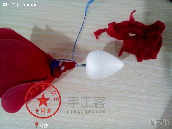 【图文】手工编织图片教程 DIY～篱落丝网花～酒杯玫瑰手工制作教程