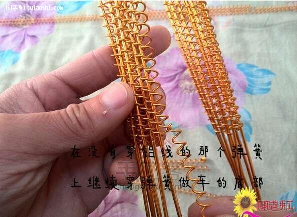 手工编织图片教程【图】 向阳花手工老爷车的做法