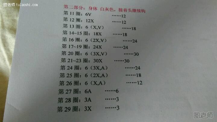 手工编织教程 lalylala袋鼠装娃娃