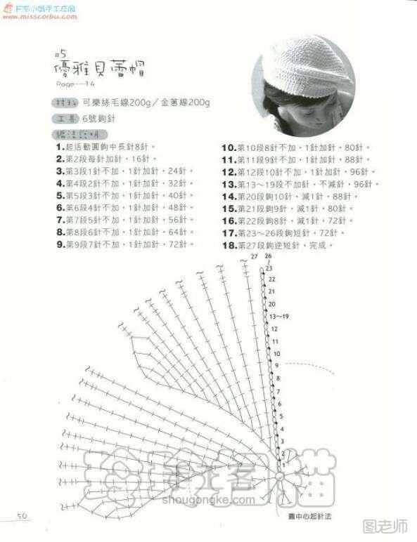 手工编织教程 手工书：新手必看基础钩针全攻略