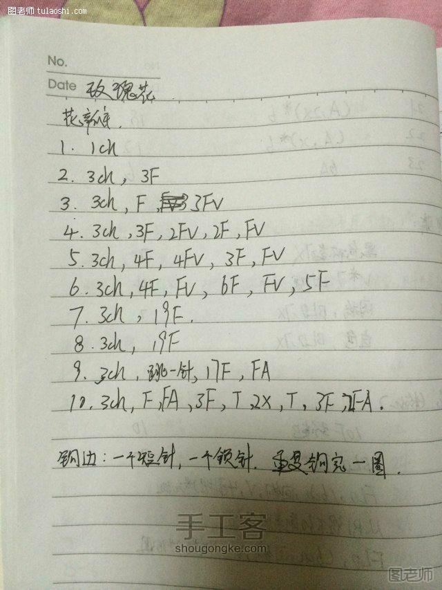 【图文】编织diy教程 花瓣文字解释 钩编教程