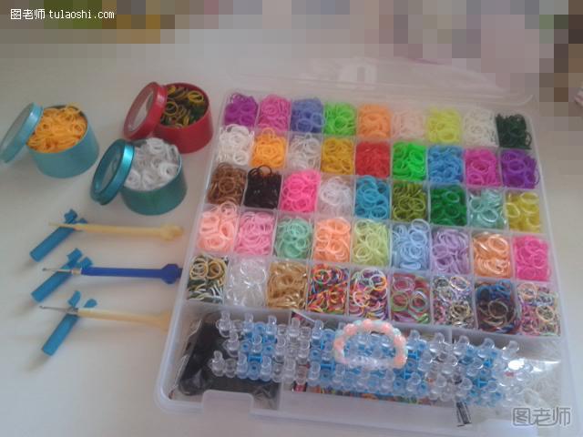 【图文】编织教程图解 橡皮糖手链制作教程------rainbow loom