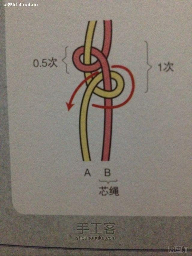 手工编织图片教程 斜卷系手链制作教程