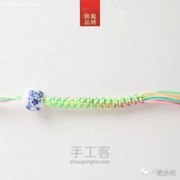 【图】diy编织教程 青花陶瓷绳编手链-石花