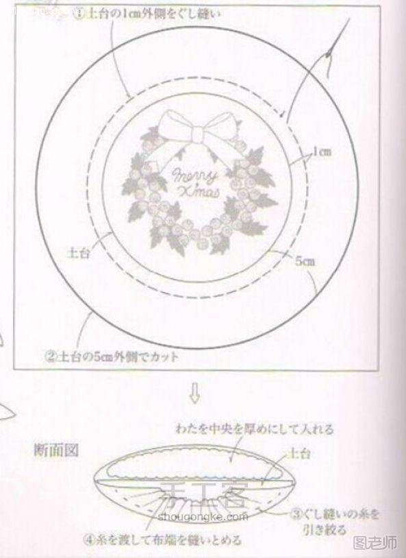 手工编织教程【图】 立体刺绣教程·大塚彩子球果做法