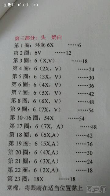 手工编织教程 lalylala袋鼠装娃娃